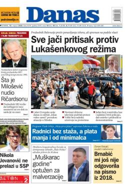 Danas - broj 8359, 18. avg 2020.