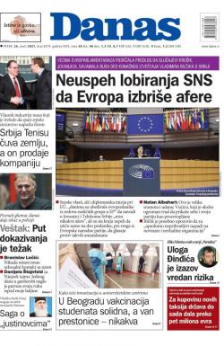Danas - broj 8579, 26. mar 2021.