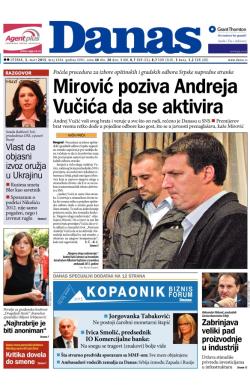 Danas - broj 6364, 3. mar 2015.