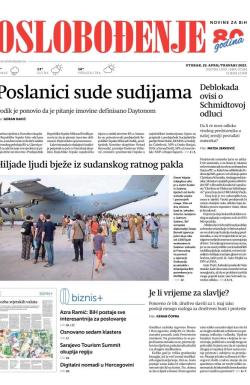 Oslobođenje - broj 27282, 25. apr 2023.