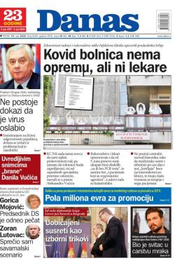 Danas - broj 8299, 19. jun 2020.