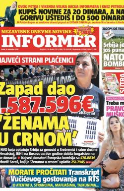 Informer - broj 1381, 9. nov 2016.