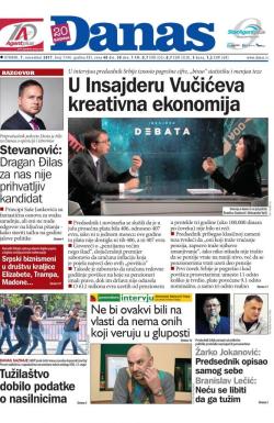 Danas - broj 7344, 7. nov 2017.