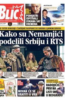 Blic - broj 7514, 15. jan 2018.