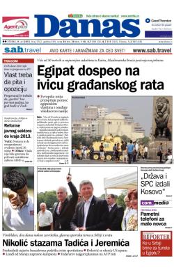 Danas - broj 5762, 9. jul 2013.