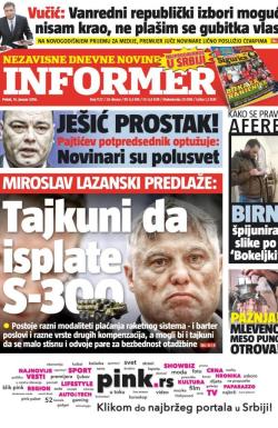 Informer - broj 1127, 15. jan 2016.