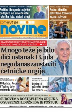 Dnevne novine - broj 3015, 9. jun 2021.