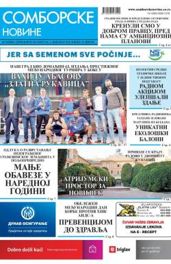 Somborske novine - broj 3467, 4. dec 2020.