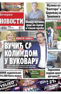 Večernje novosti - broj 1923, 17. jun 2016.