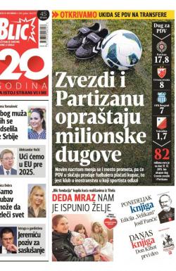 Blic - broj 7123, 10. dec 2016.