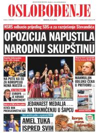 Oslobođenje - broj 24.799, 9. dec 2015.