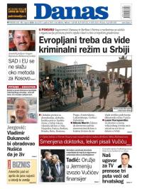 Danas - broj 8351, 10. avg 2020.