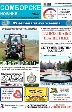 Somborske novine - broj 3070, 26. apr 2013.