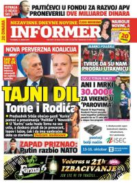 Informer - broj 1049, 12. okt 2015.