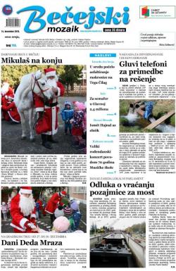 Bečejski mozaik - broj 765, 14. dec 2018.