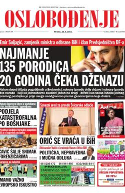 Oslobođenje - broj 24.633, 26. jun 2015.