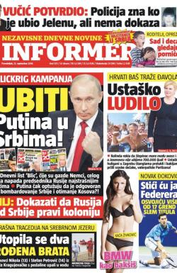 Informer - broj 1331, 12. sep 2016.