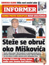 Informer - broj 185, 11. dec 2012.