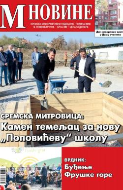 M Novine, Sr. Mitrovica - broj 882, 14. nov 2018.