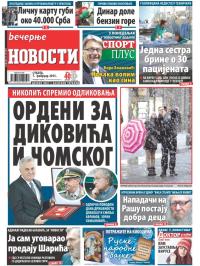 Večernje novosti - broj 1434, 7. feb 2015.