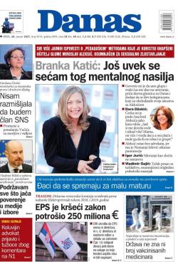 Danas - broj 8514, 20. jan 2021.