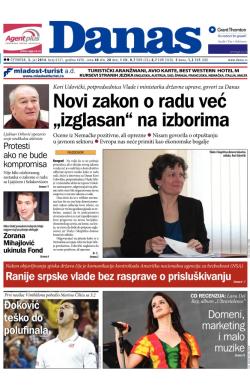 Danas - broj 6121, 3. jul 2014.