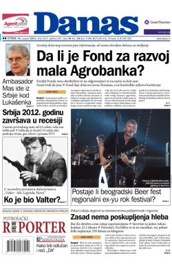Danas - broj 5435, 16. avg 2012.
