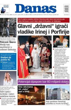 Danas - broj 8537, 12. feb 2021.