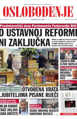 Oslobođenje - broj 24.205, 24. apr 2014.
