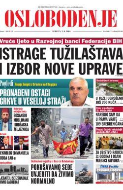 Oslobođenje - broj 24.305, 2. avg 2014.