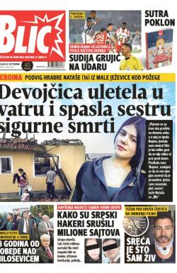 Blic - broj 7762, 24. sep 2018.