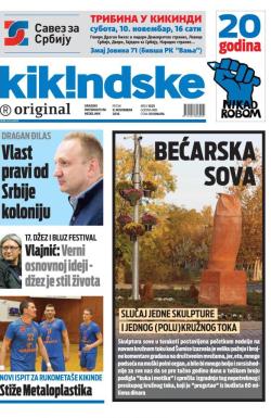 Kikindske - broj 1025, 9. nov 2018.