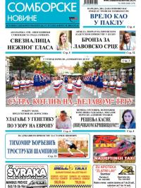 Somborske novine - broj 3186, 17. jul 2015.