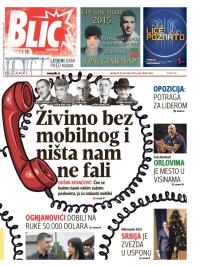 Blic - broj 6423, 28. dec 2014.