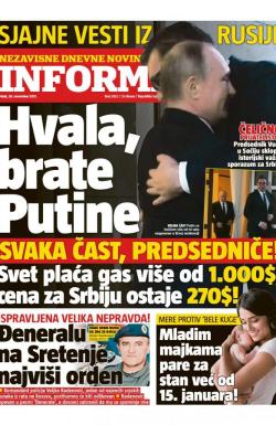 Informer - broj 2922, 26. nov 2021.