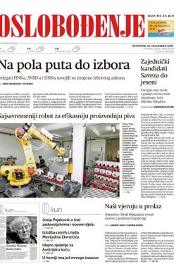 Oslobođenje - broj 25377, 20. jul 2017.