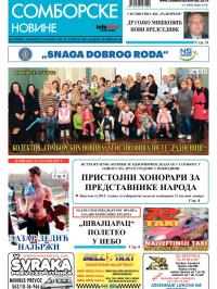 Somborske novine - broj 3161, 23. jan 2015.