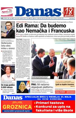 Danas - broj 6448, 26. maj 2015.