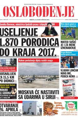 Oslobođenje - broj 24.897, 16. mar 2016.