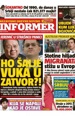 Informer - broj 1853, 29. maj 2018.