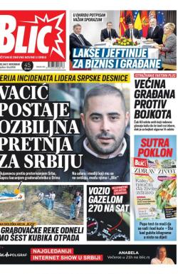 Blic - broj 8166, 11. nov 2019.