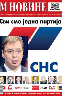 M Novine, Sr. Mitrovica - broj 715, 2. sep 2015.