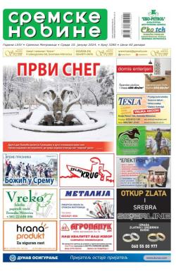 Sremske Novine - broj 3280, 10. jan 2024.