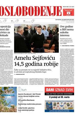 Oslobođenje - broj 25624, 29. mar 2018.