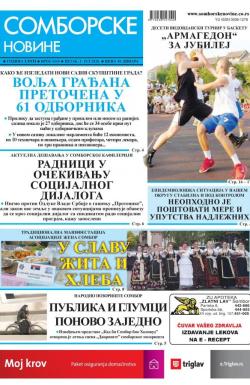 Somborske novine - broj 3445, 3. jul 2020.