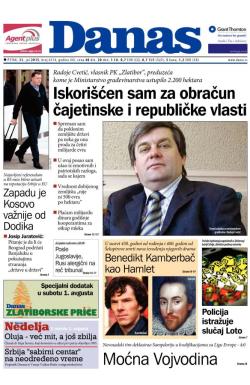 Danas - broj 6514, 31. jul 2015.