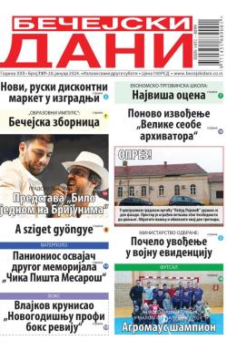 Bečejski Dani - broj 737, 20. jan 2024.
