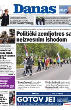 Danas - broj 9913, 16. maj 2025.