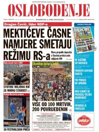 Oslobođenje - broj 24.923, 11. apr 2016.