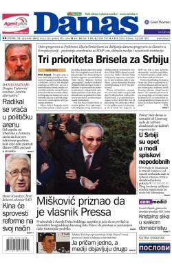 Danas - broj 5524, 13. nov 2012.